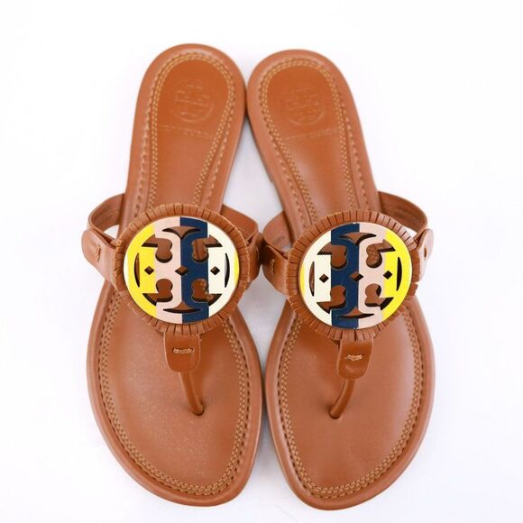 NIB Tory Burch FRINGE Miller Thong Sandals 6.5 - Picture 5 of 10